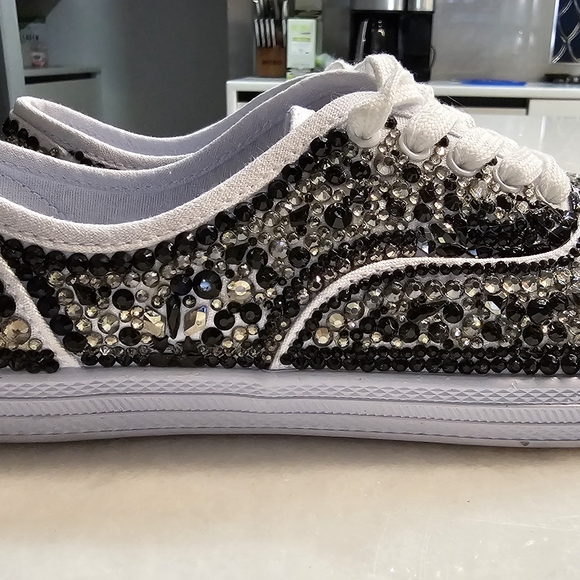 Bling Canvas Tennis Shoes - Picture 2 of 2
